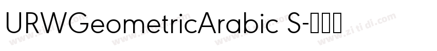 URWGeometricArabic S字体转换 URWGeometricArabic S字体转换